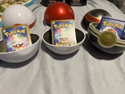 Set Of 3 Pokeballs - Each Has 100 Random Cards And Mystery Pokemon Item - Image 3