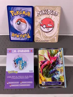 Pokemon Lot of 20 Cards and Stickers All Gyrados #130 Gyrados Only Pokemon Lot - Image 3