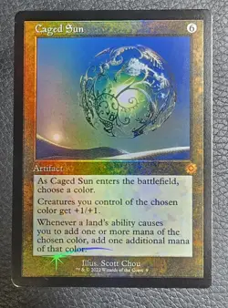 Caged Sun The Brothers' War: Retro Frame Artifacts Foil MTG NM Magic Card - Image 1