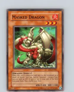 Yu-Gi-Oh TCG Masked Dragon SD1-EN009 Unlimited Regular Common Card MP-LP - Image 1