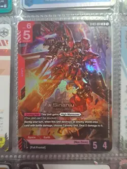 Sinanju Foil - ST03-001 NM - Gundam TCG Card Game Neo Zeon - Image 1