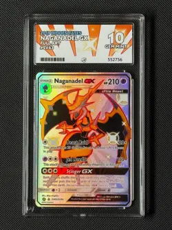 ACE 10 Naganadel GX Sv63/Sv94 Pokemon Card Hidden Fates: Shiny Vault GEM MINT - Image 1