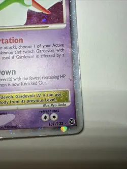 Pokemon Gardevoir TCG LV.X Holo Rare Card 131/132 Secret Wonders - Image 5