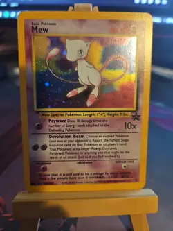 Pokemon TCG Black Star Promo Holo Card Mew #9 Holo Very Clean See Pics! - Image 1