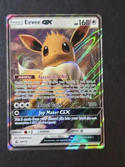 Eevee GX SM176 Black Star Promo Holo Pokemon TCG Card DMG - Image 1