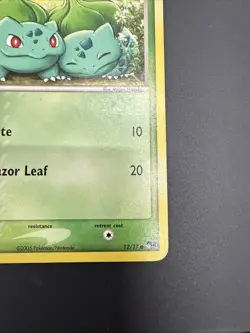 Pokemon TCG Bulbasaur Card 12/17 2005 Pop Series 2 Regular MP+ - Image 4