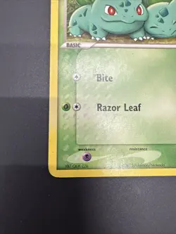 Pokemon TCG Bulbasaur Card 12/17 2005 Pop Series 2 Regular MP+ - Image 5