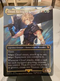 Cloud, Ex-SOLDIER (Borderless) (Surge Foil) Commander: Final Fantasy Foil - Image 2