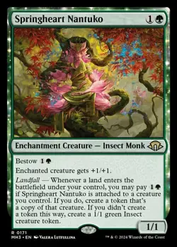 1x Springheart Nantuko NM-Mint, English Modern Horizons 3 MTG Magic - Image 1