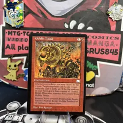 Magic the Gathering - Weatherlight Goblin Bomb 1997 Rare LP MTG RED ENCHANTMENT - Image 1