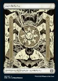 Mint/Near-Mint, English - 4 x MTG Plains (267) - Foil - Phyrexian Phyrexia: All - Image 1