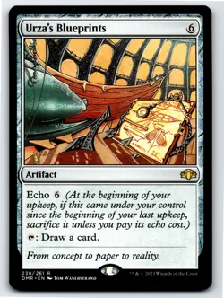 Urza's Blueprints R Dominaria Remastered # 238 NM Normal - Image 1