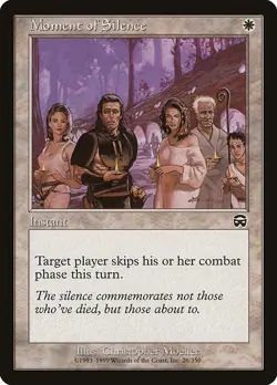 Moment of Silence 1x MtG Mercadian Masques MMQ SP/NM - Image 1