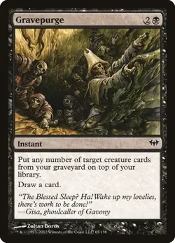 Gravepurge 1x FOIL MtG FOIL Dark Ascension SP/NM - Image 1