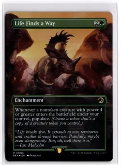 FOIL Life Finds a Way (Borderless) REX LP x1 MTG Magic: the Gathering - Image 1