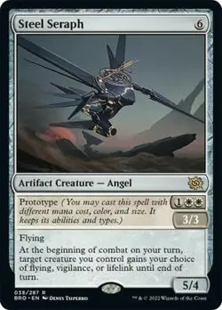 MTG Steel Seraph, NM-Mint, English The Brothers' War - Image 1