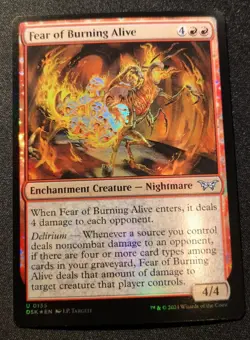 Fear Of Burning Alive - Foil - DSK - MTG - EN - NM - 0135 - Image 1