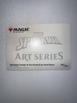 Magic The Gathering Marvel SpiderMan Art Series Maximum Carnage Jim Cheung 46/54 - Image 3