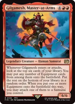 NM Gilgamesh, Master-at-Arms, MTG, Final Fantasy, Magic the Gathering, 139 - Image 1