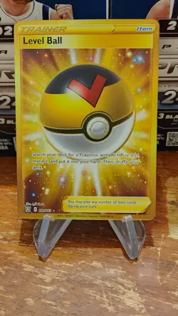 Level Ball 181/163 Gold Secret Rare Pokemon Battle Styles NM - Image 1