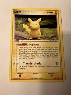 Pokemon TCG Ditto (Pikachu) 63/113 Near Mint Condition - Image 1