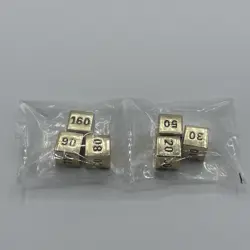 Pokemon Metal Damage Counter Dice Ultra Premium Charizard 2 Packs Of 3 =6 Gold - Image 2