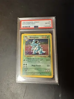 1999 POKEMON JUNGLE #7 NIDOQUEEN-HOLO PSA 8 - Image 1