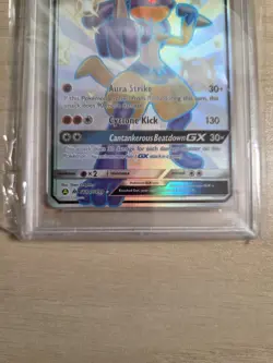 2019 POKEMON SUN & MOON HIDDEN FATES #SV64 FULL ART/LUCARIO GX PSA 10 - Image 3