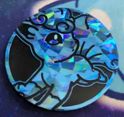 Alolan Vulpix Cracked Ice Holo Jumbo Coin Pokemon TCG Holiday Calendar 2023 - Image 1