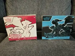 Pokemon Center Black Bolt and White Flare ETB Elite Trainer Box Set of 2 Sealed - Image 1