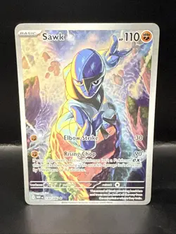 Pokemon Sawk Illustration Rare 130/086 White Flare - Near Mint A - Image 1