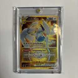 Pokemon SWSH Silver Tempest Lugia VSTAR 211/195 Gold Secret Rare + Mag Case - Image 1