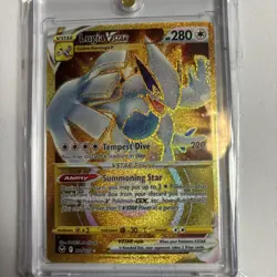 Pokemon SWSH Silver Tempest Lugia VSTAR 211/195 Gold Secret Rare + Mag Case - Image 2