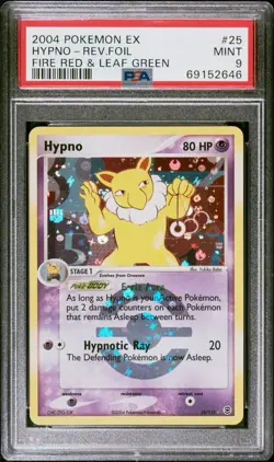 Hypno #25 Pokemon EX Fire Red Leaf Green Reverse-Holo PSA 9 Mint Graded POP 59?? - Image 1