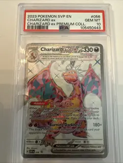 2023 Pokemon SVP EN #56 Charizard ex Premium Collection PSA 10 Rare Promo - Image 1