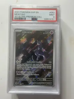2023 POKEMON 151 ULTRA PREMIUM COLLECTION PROMO MEWTWO #052 PSA 9 - Image 1