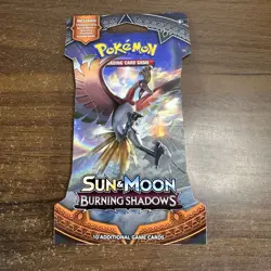 Pokemon Burning Shadows Sleeved Booster Pack Ho-oh Art TCG Sun & Moon New Sealed - Image 1