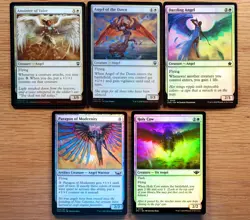 Set of 10 Pauper Legal FOIL Angel Cards *NM* (English Magic the Gathering MTG) - Image 2