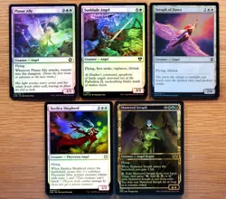 Set of 10 Pauper Legal FOIL Angel Cards *NM* (English Magic the Gathering MTG) - Image 3