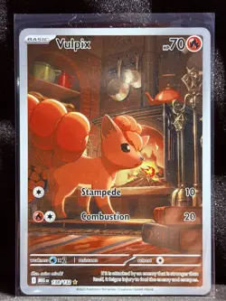 Pokemon Mega Evolution Vulpix IR 138/132 NM Pack Fresh English - In Hand - Image 1