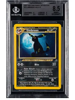 Pokemon Umbreon Neo Discovery 1st Edition Holo #13 Beckett (BGS) 8.5 NM-MT+ - Image 1