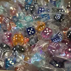 Set Of 6 Dice No Duplicates Yugioh D6 Sided Die Life Point Counter Konami OTS D6 - Image 1