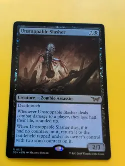 Unstoppable Slasher. DSK FOIL Rare Zombie Assassin MTG Card. - Image 2