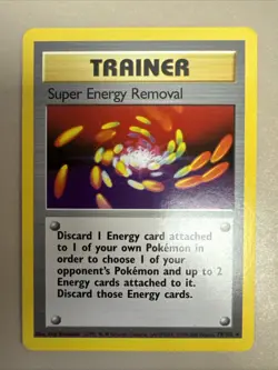 Pokemon Super Energy Removal Base Set 79/102 Rare Card - Image 1