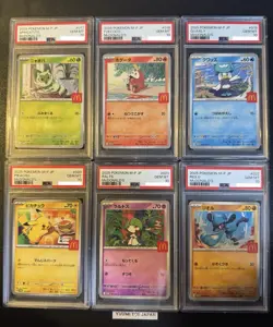 PSA 10 Complete Set Of 6 Pikachu 020/M-P McDonald's Promo Pokemon Card Japanese - Image 1