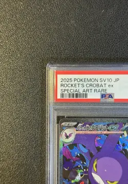 PSA 10 Team Rocket's Crobat ex SAR 127/098 Glory of Team Rocket Pokemon Card - Image 3