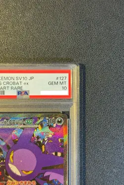 PSA 10 Team Rocket's Crobat ex SAR 127/098 Glory of Team Rocket Pokemon Card - Image 4