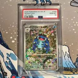 PSA 10 Seismitoad AR 109/086 SV11B Black Bolt Pokemon Card Japanese 2025 NM - Image 1