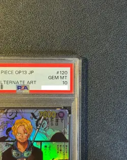 PSA 10 Sabo OP13-120 SEC Manga Alt Art Carrying on His Will ONE PIECE Card Japan - Image 4