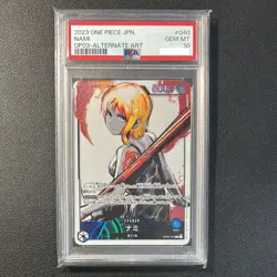 PSA 10 Nami OP03-040 L Alt Art Mighty Enemies 2023 ONE PIECE Card Game Japanese - Image 1